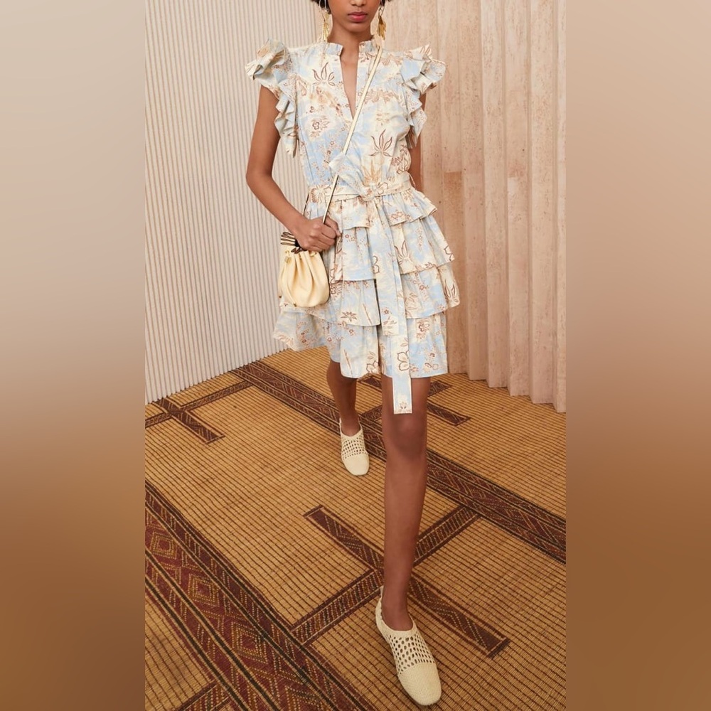 Ulla Johnson Lulua Mini Dress Gardenia size 8